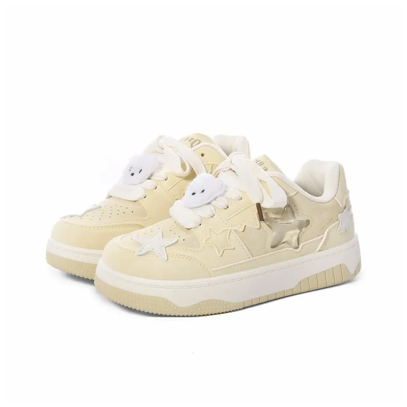 OAOQ Cushioning, Abrasion Resistant, Lightweight, And Breathable Low Top Skateboard Shoes Women's-1