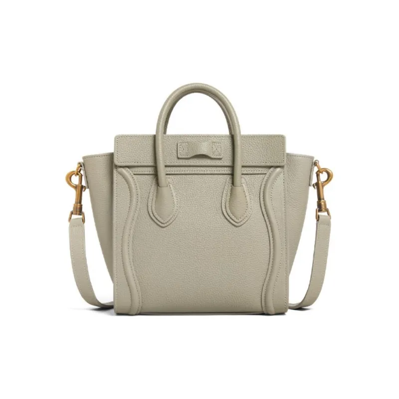 CELINE Luggage Women's Smoke Gray Green-2