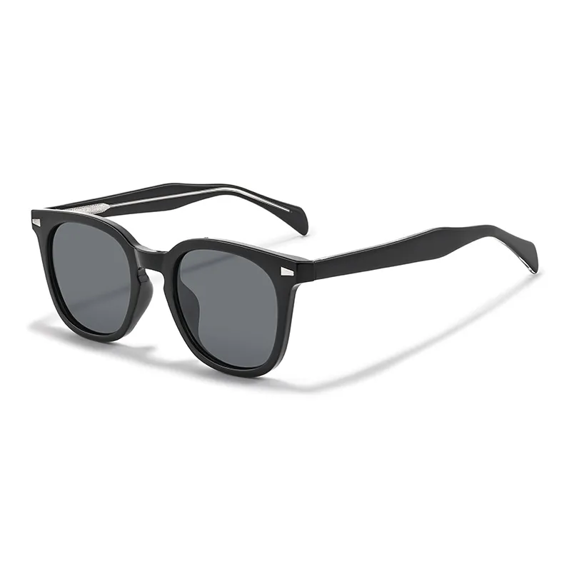 Sagawa TR/Memory Plastic Plate Frame Square Sunglasses Unisex-2