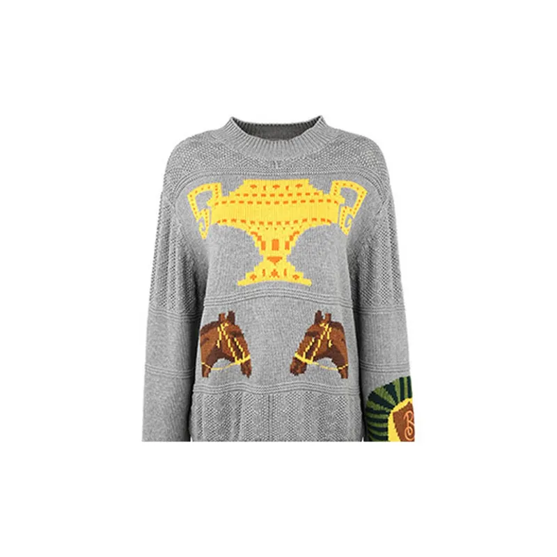 Burberry Cashmere Sweaters Women's Gray-3