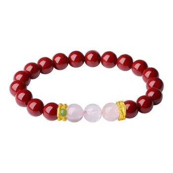 ZUIWENGLANGYASHANWENCHUANG Cinnabar Jade Bracelets Unisex