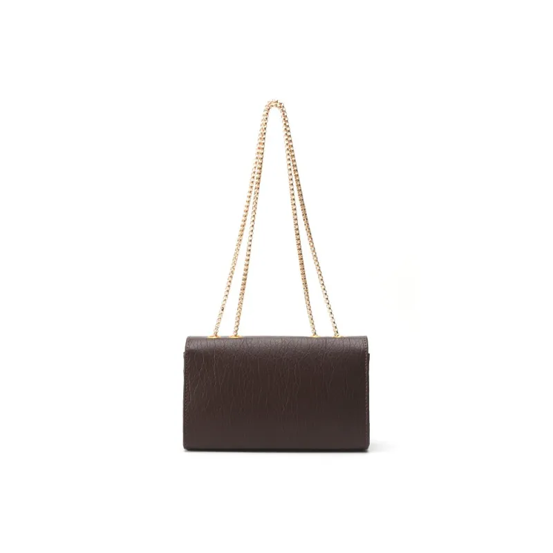 OKEKE Polyurethane Shoulder Bag Regular Unisex Brown-4