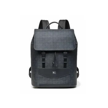 SEPTWOLVES Cow Leather Backpack Men's Black