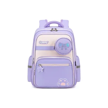 Seven Star Fox Oxford Backpack Student Backpacks Large Size Light Purple/Dusty Pink/Mail Green/Sapphire Blue