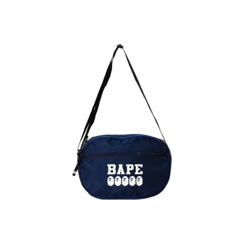 A BATHING APE Polyester Crossbody Bag Shoulder Bag Regular Unisex Blue