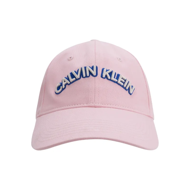 CALVIN KLEIN Cotton Baseball Caps Unisex Peach Pink-0