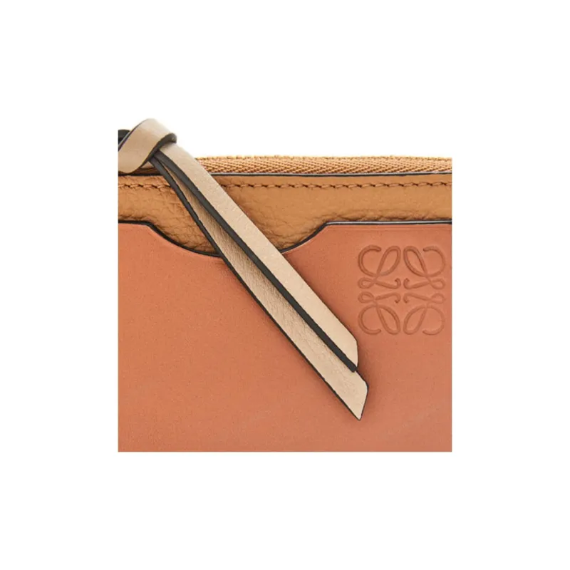 LOEWE Soft Grain Calfskin Card Holder Women's Toffee/Tan-4