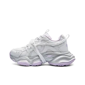 Kappa Back to Back Anti Slip Wear Resistant Low Top Chunky Sneakers Women's Classic White Onion Purple