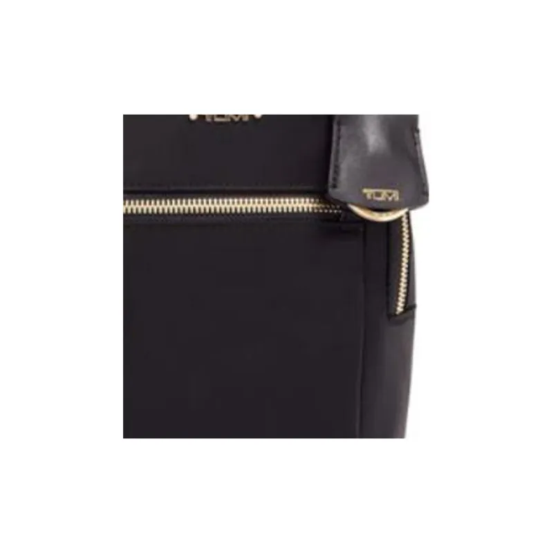 TUMI Voyageur Leather Trim Nylon Blend Backpack Mini Women's Black-5