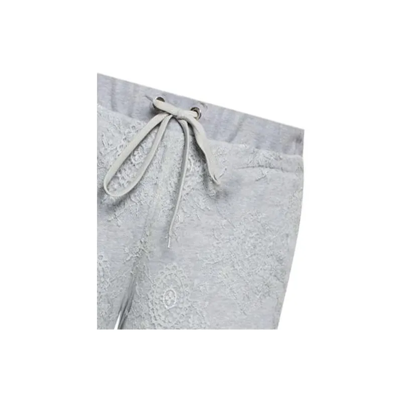 Burberry SS22 Men's Lace Pattern Shorts Gray-4
