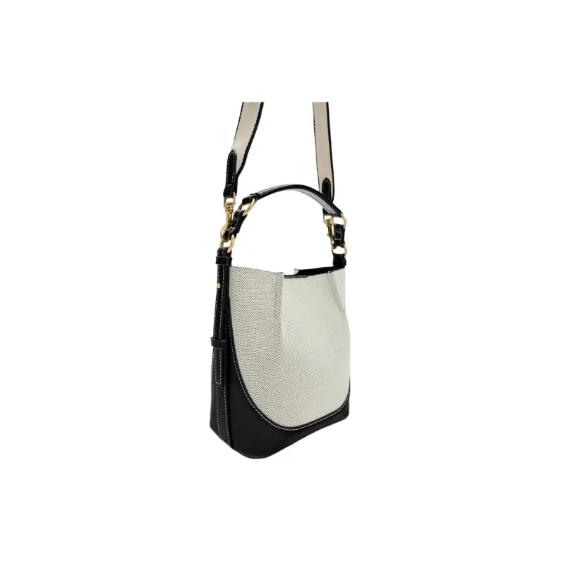 ZARA Cotton Bucket Bags Handbags Women's White-6