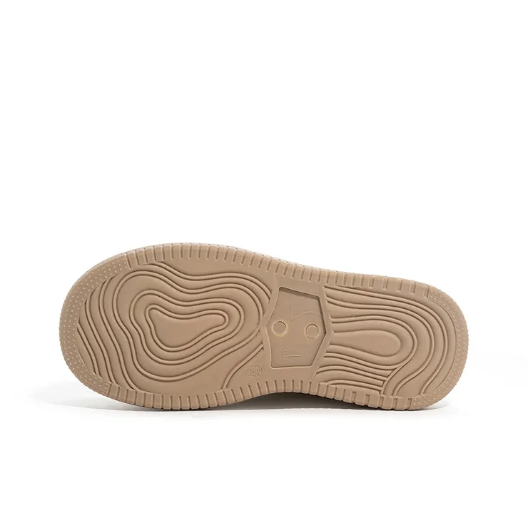 Babaya Anti Slip And Wear Resistant Lightweight Low Top Skateboard Shoes Women's Beige-6