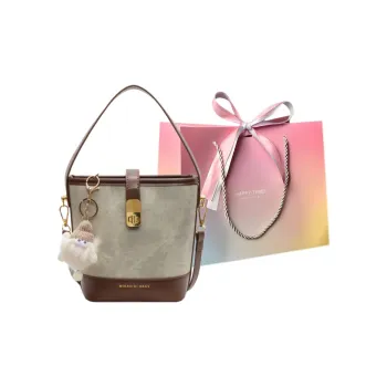 Yalu PU Handbag Regular Women's Dark Tea/White Black/White Brown/Blue