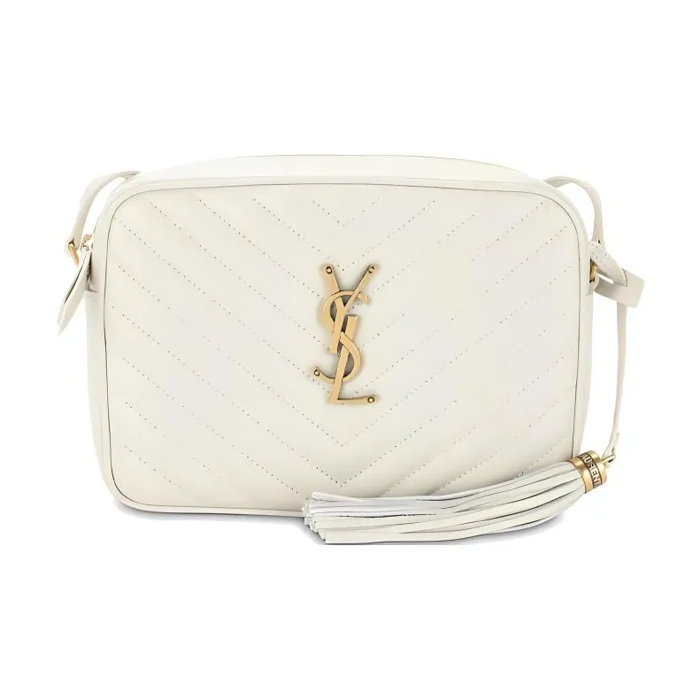 SAINT LAURENT LOU Quilting Leather Camera Bag Shoulder Bag Crossbody Bag Women's White-0