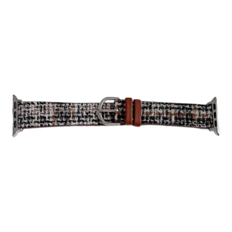 Warbler Dew Apple Compatibility Watch Band Woolen Material-14
