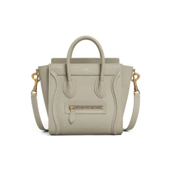 CELINE Luggage Women's Smoke Gray Green