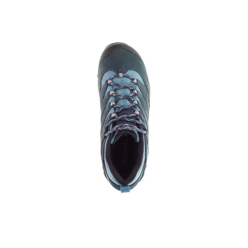 MERRELL Slip Resistant Grip Low Top Hiking Shoes Women's Gray Blue-3
