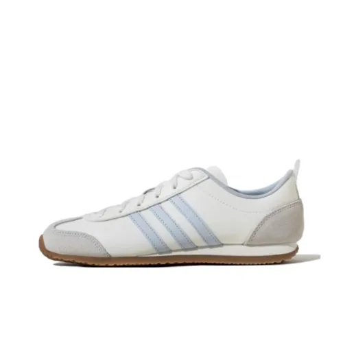 Adidas VS JOG 2.0 Anti Slip Wear Resistant Low Top Casual Shoes Unisex White Blue