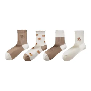 MADALLO Mid Calf Socks Women's 4 Pack