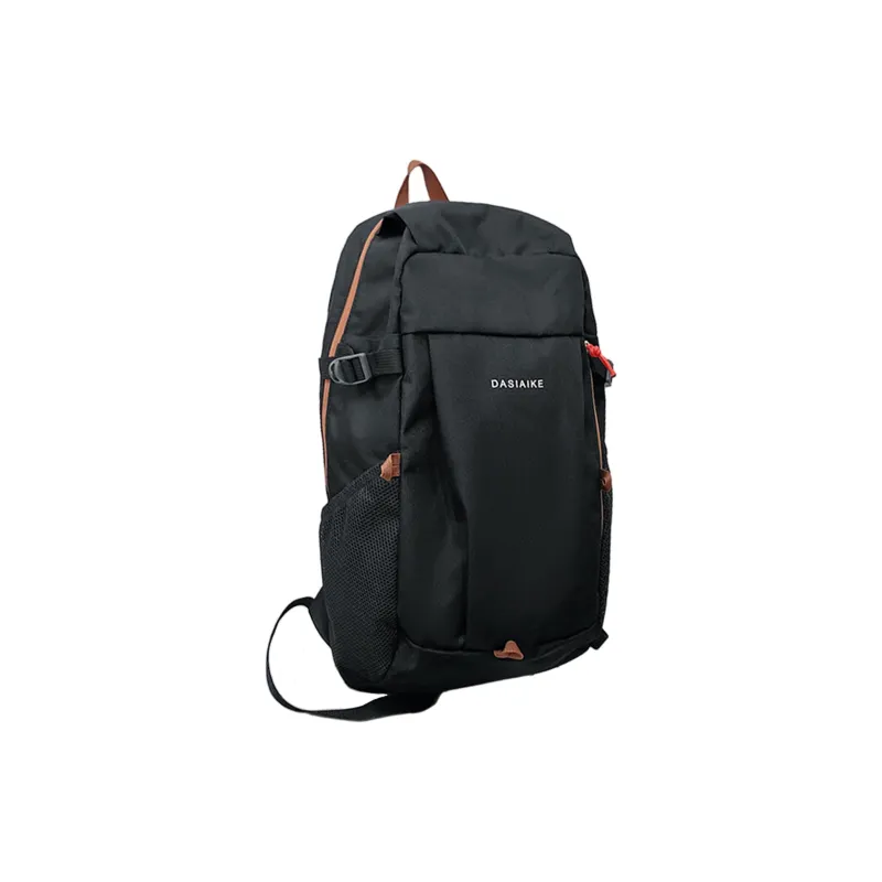 TAKI Abrasion Resistant Oxford Backpack Unisex Black/White/Orange/Blue-1