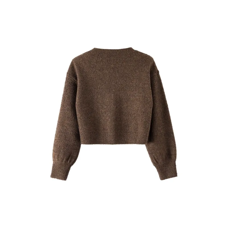 Late White Knitwear Women's Coffee-1
