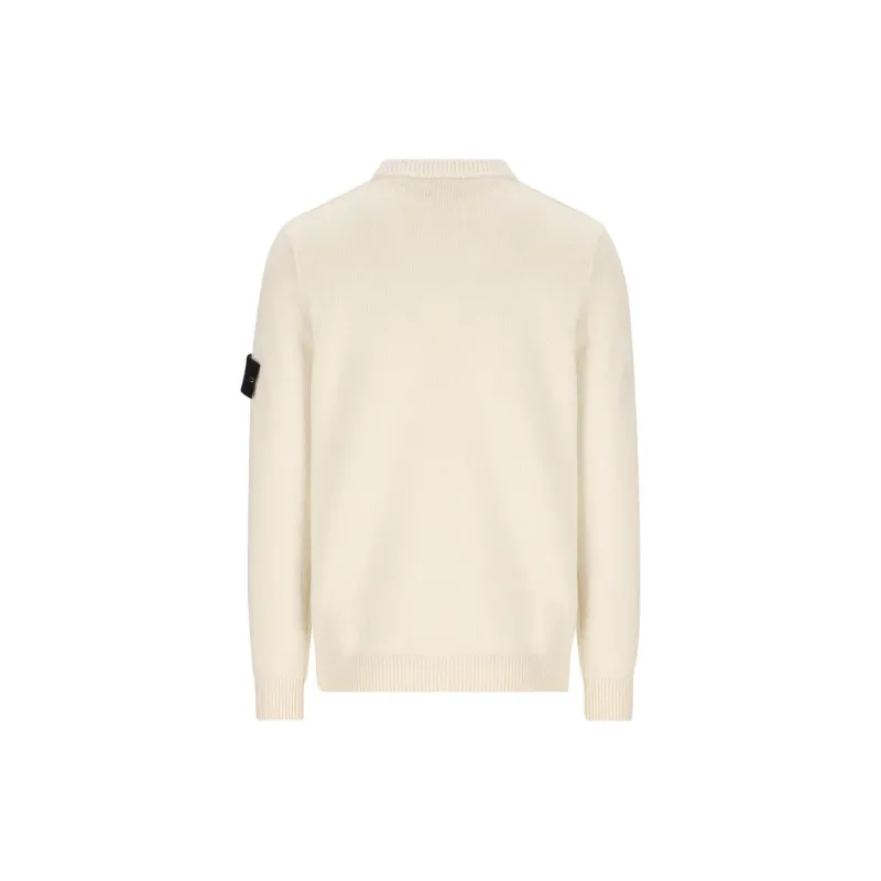 STONE ISLAND Logo Patch Crewneck Jumper-1
