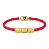 Chinese Zodiac Rabbit Trio (Pig, Rabbit, and Goat) Red
