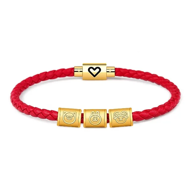 HUIYU Alloy Cow Leather Bracelets Unisex-3
