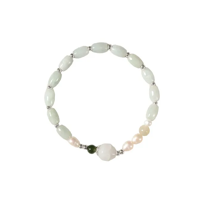 SHUZHUO Glutinous Jade Jadeite Bracelets Women's-0