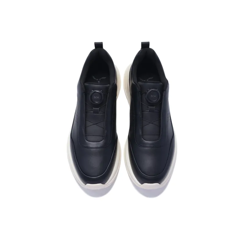 LI NING 1990 Du Xing Lightweight Rebound Low Top Casual Shoes Men's Black-2