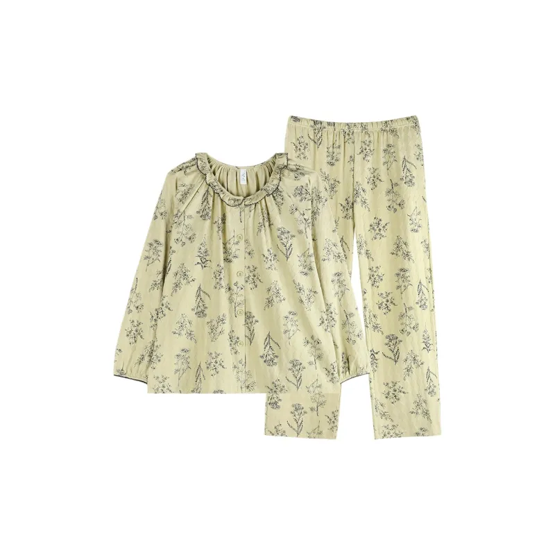 Xuan Liang Pajama Set Women's Creamy Fruit Green-0
