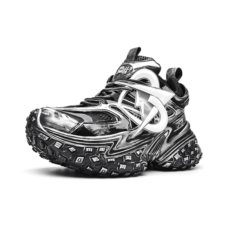 MVA Impact Resistant Wear Resistant Lightweight Breathable Slip Resistant Low Top Chunky Sneakers Unisex-1