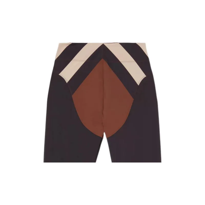 Burberry Chevron Check Print Stretch Leggings 'Dark Birch Brown'-2