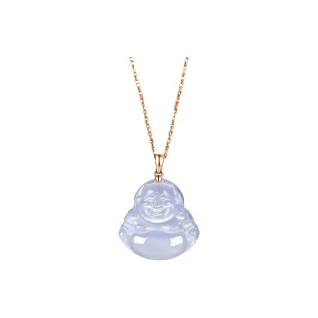YASHENGZHUBAO Chalcedony Jade Necklaces Women's