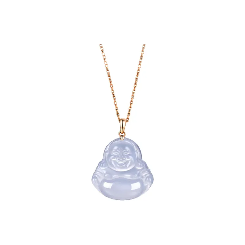 YASHENGZHUBAO Chalcedony Jade Necklaces Women's-4