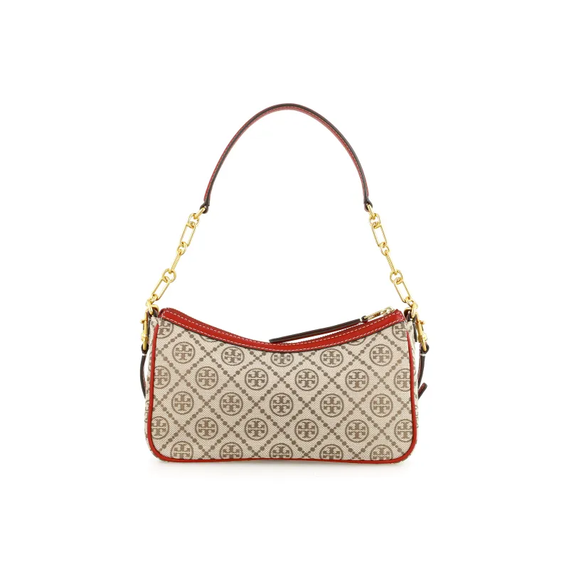 TORY BURCH Fabric Shoulder Bag Women's Hazelnut Brown Red-2