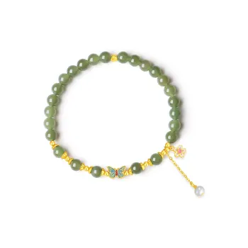 7℃ Hetian Jade Bracelets Green Jade Unisex