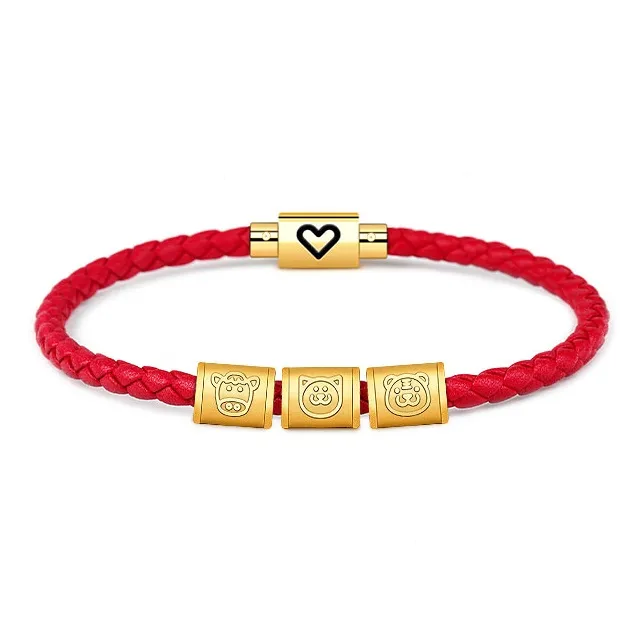HUIYU Alloy Cow Leather Bracelets Unisex-13