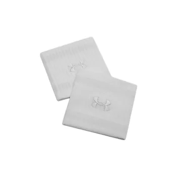 Under Armour Polyester Polyamide Rubber Elastic Wristbands Unisex Gray