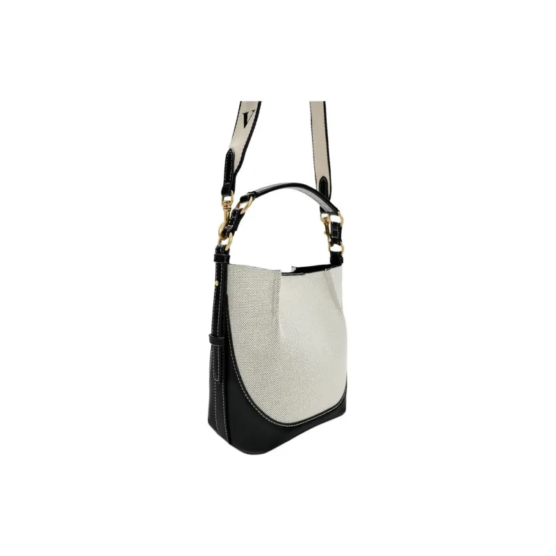 ZARA Cotton Bucket Bags Handbags Women's White-7