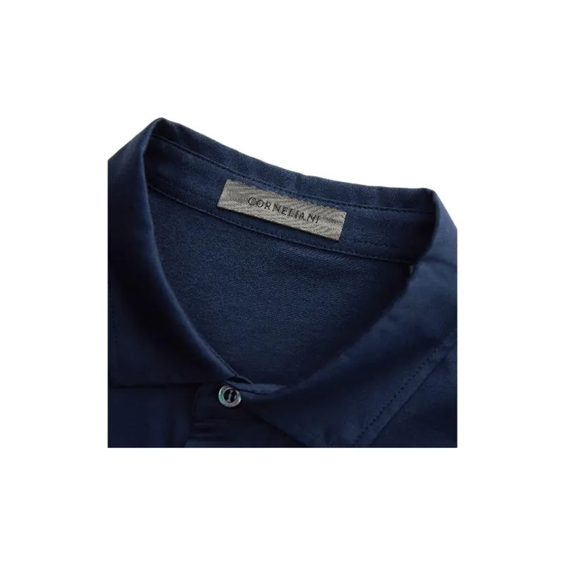 CORNELIANI Polo Shirt Men's Navy Blue-5