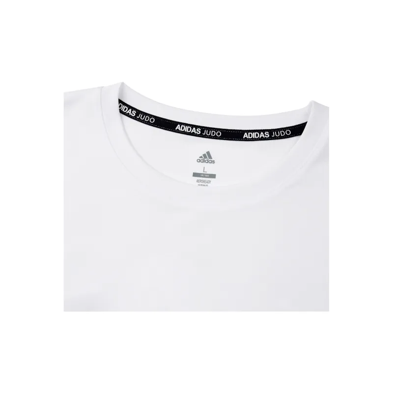 Adidas T Shirt Unisex White Blue-2