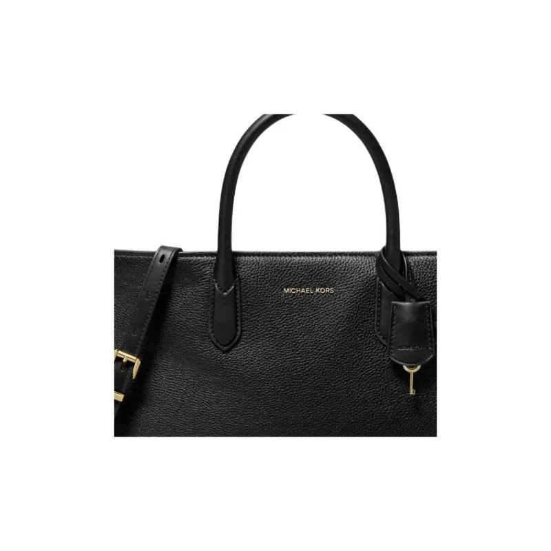 MICHAEL KORS Cow Leather Shoulder Bag Crossbody Bag Handbag Medium Size Women's Black-2
