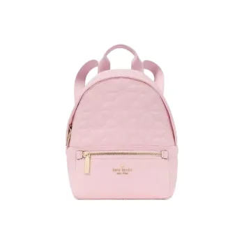 Kate Spade Spade Flower Fabric Backpack Small Size Women's Pink