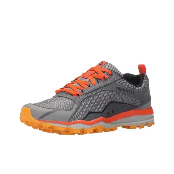 MERRELL Anti Slip Wear Resistant Low Top Running Shoes Men's Gray Orange