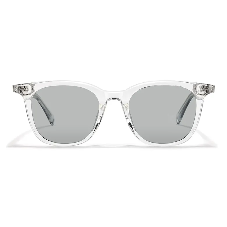 Sagawa TR/Memory Plastic Plate Round Sunglasses Unisex-11