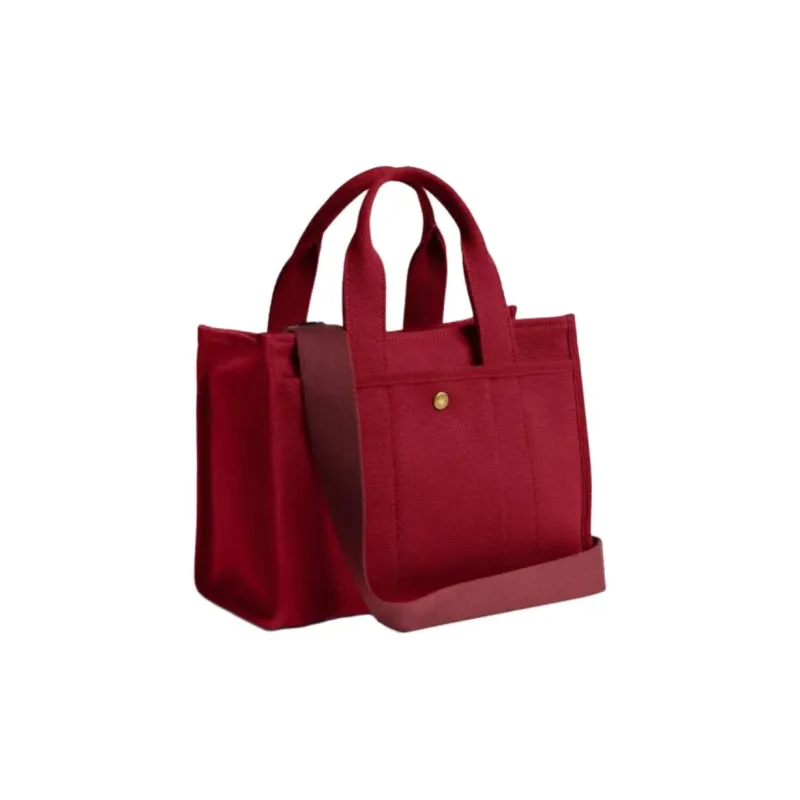 COACH Cargo Fabric Tote Bag, Shopping Bag, Shoulder Bag, Handbag Medium Size Women's Ruby Color-1