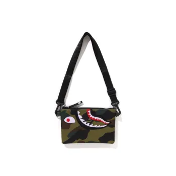 A BATHING APE Polyester Crossbody Bag Kids' Green/Yellow
