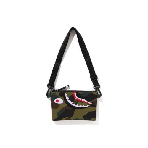 A BATHING APE Polyester Crossbody Bag Kids' Green/Yellow