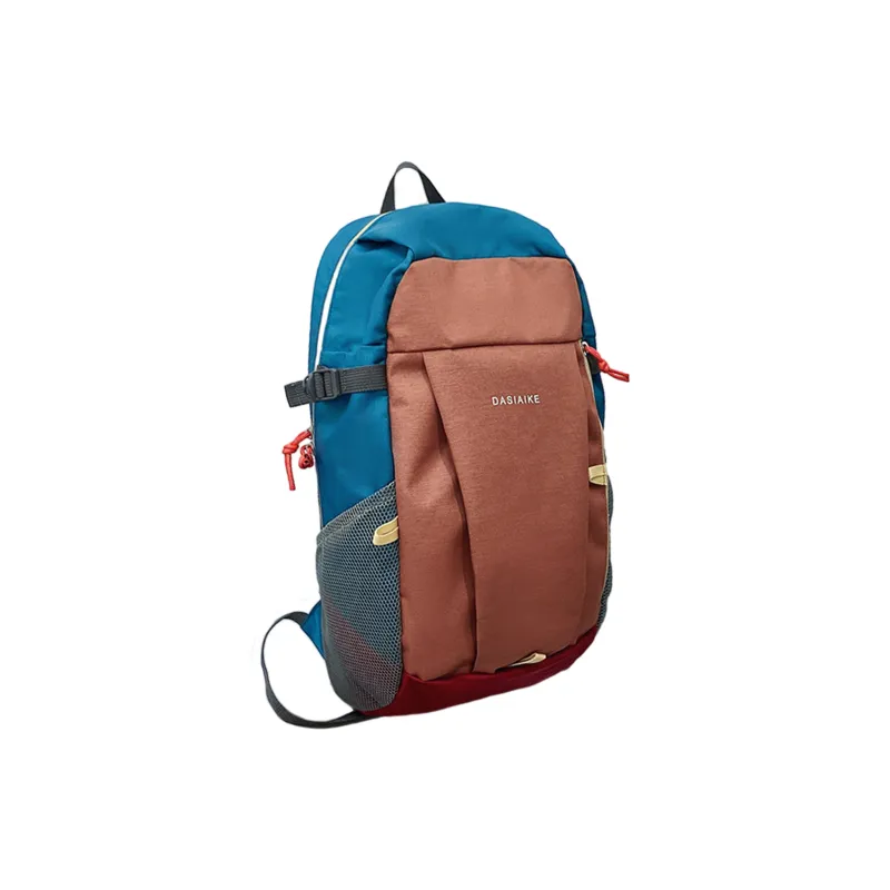 TAKI Abrasion Resistant Oxford Backpack Unisex Black/White/Orange/Blue-9
